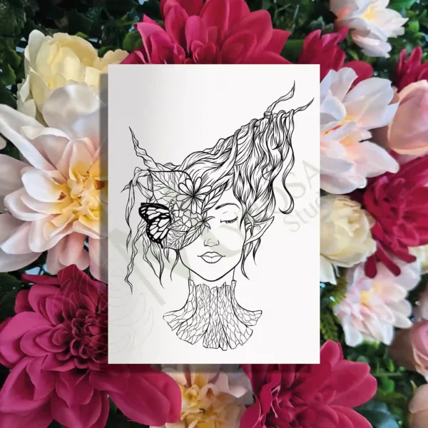 Affiche à colorier – Myrosa Studio