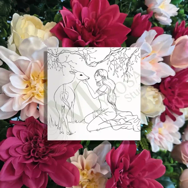 Affiche à colorier – Myrosa Studio