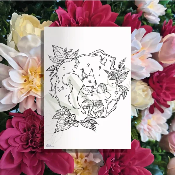 Affiche à colorier – Myrosa Studio