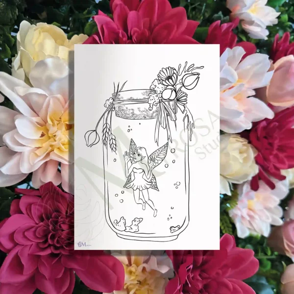 Affiche à colorier – Myrosa Studio