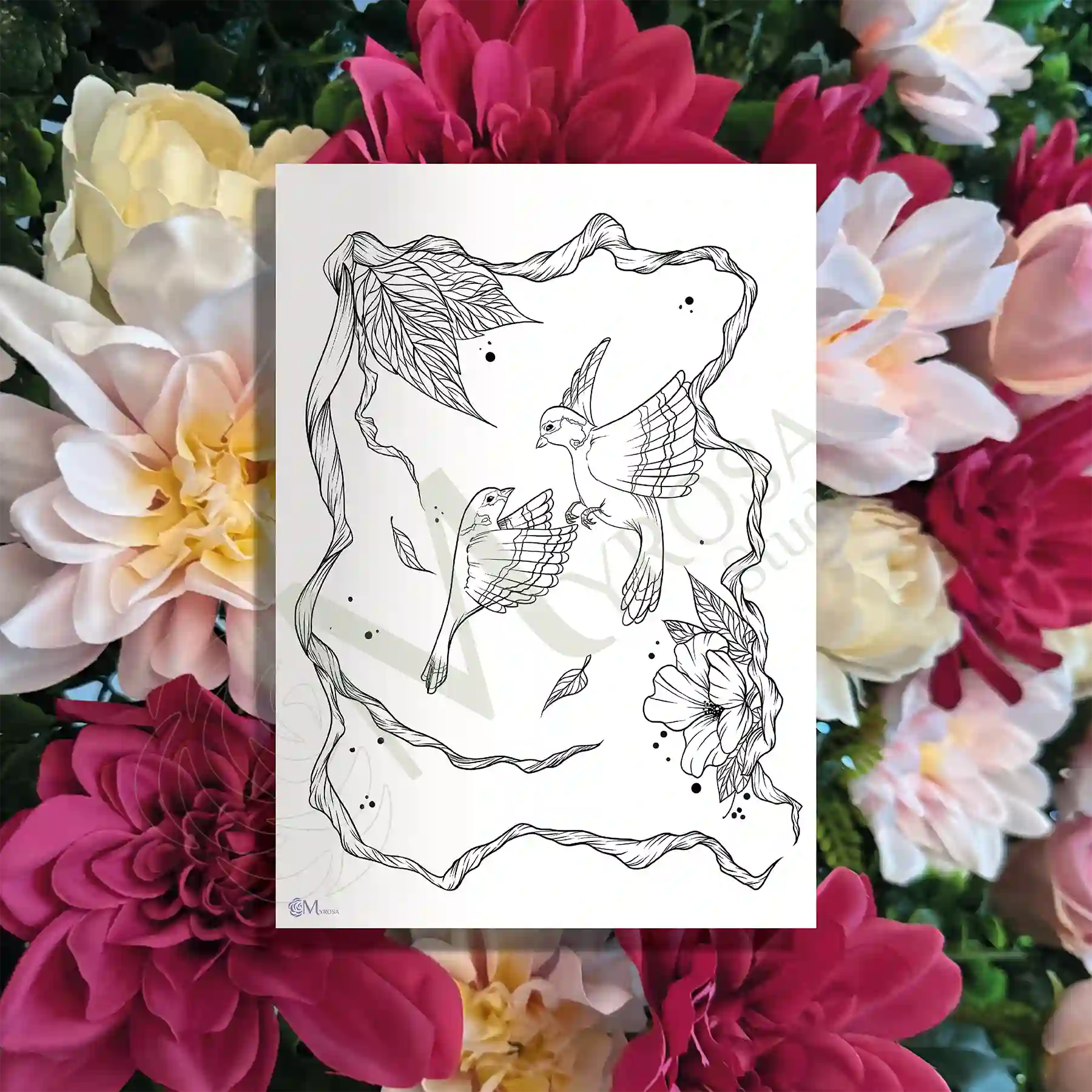 55 Affiche à colorier – Myrosa Studio