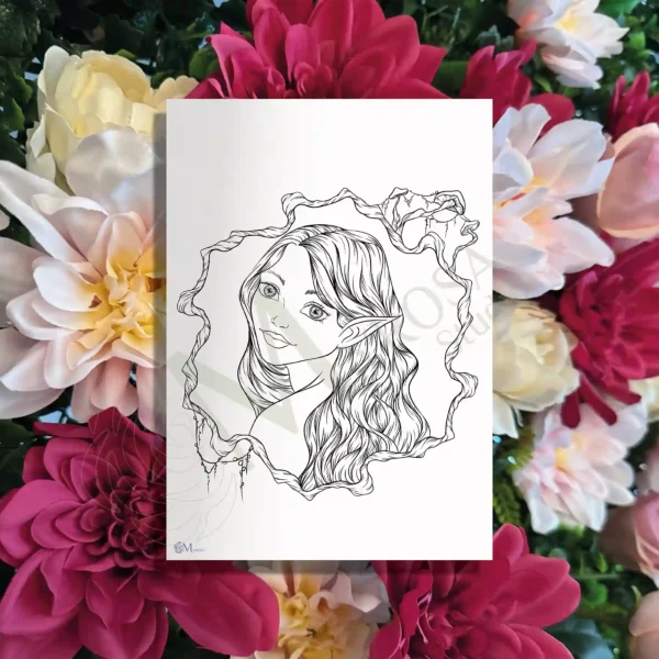 Affiche à colorier – Myrosa Studio