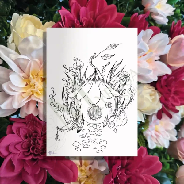 Affiche à colorier – Myrosa Studio