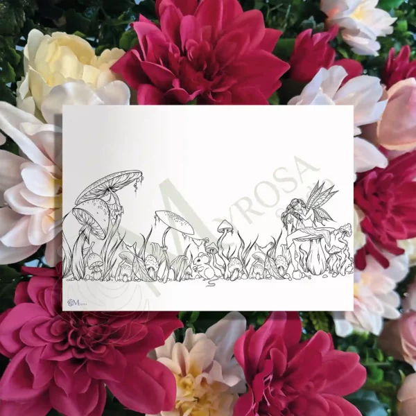 Affiche à colorier – Myrosa Studio