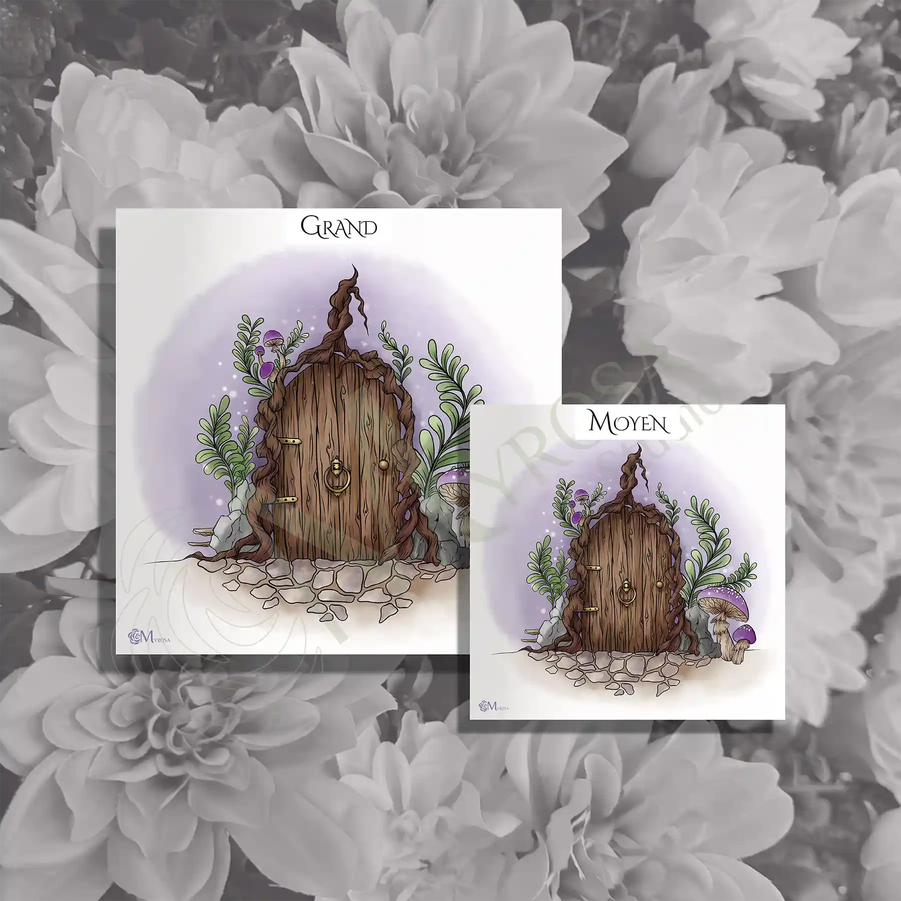 porte secrete carre 2 Affiche couleur – Myrosa Studio