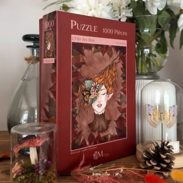 l'elfe des bois puzzle illustré 1000 pièces