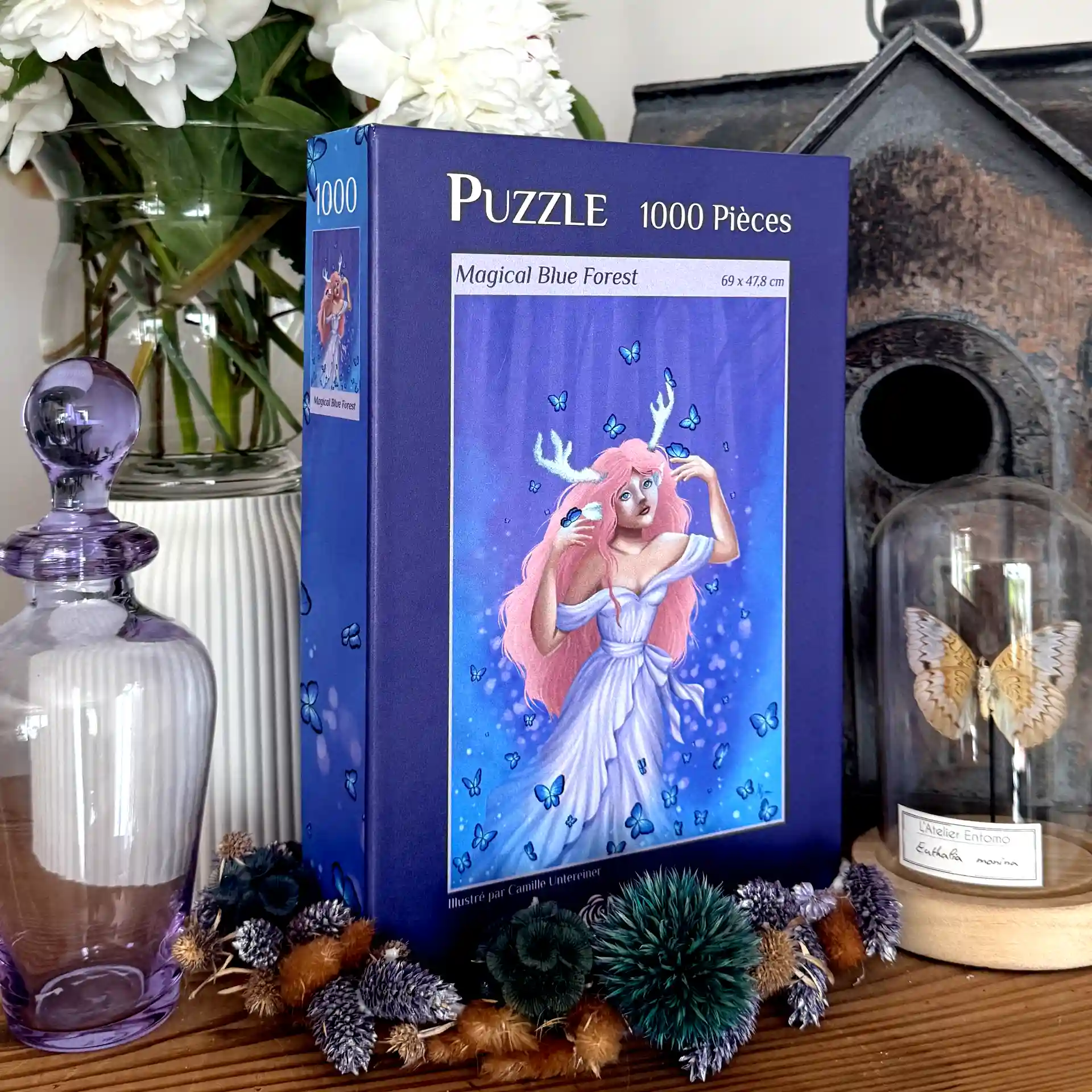 magical blue forest puzzle illustré 1000 pièces magical blue forest puzzle illustré 1000 pièces